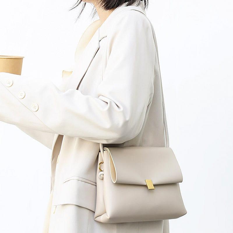 FLIPA-Sac bandoulière en cuir souple