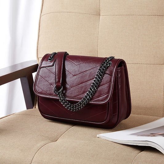 FLIPA-Sac bandoulière en cuir de vachette