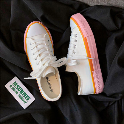 BAIT-Chaussures en toile bleu crème