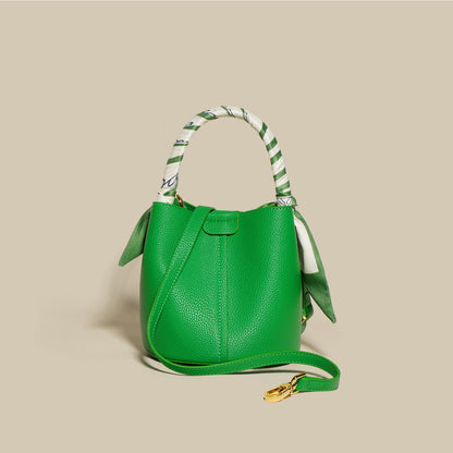 FLIPA-Sac seau en cuir véritable