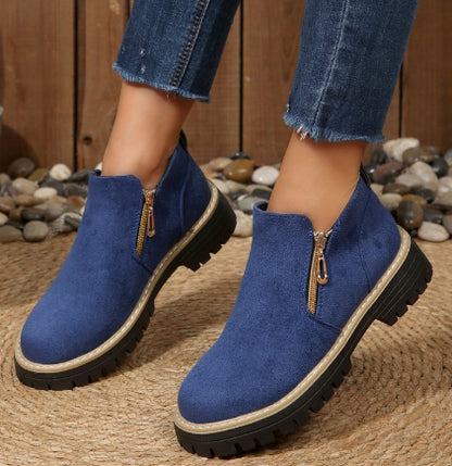 CORE-Bottes En Daim, chic et modern