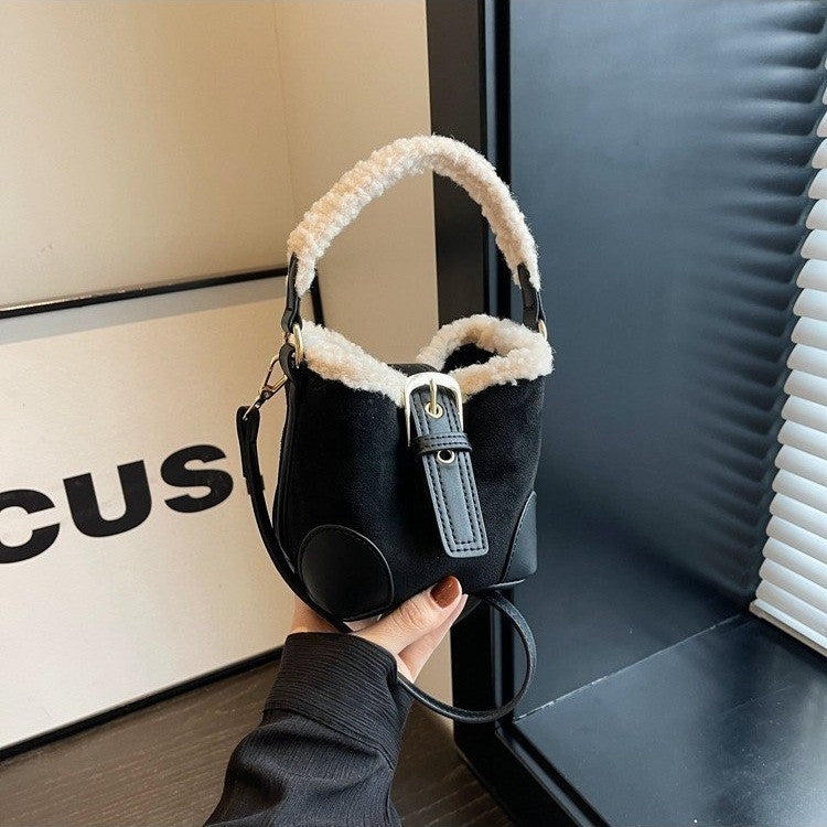 FLIPA-Sac porté épaule décontracté en peluche